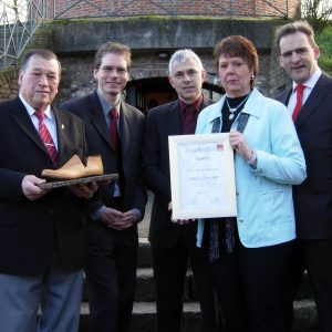 Elvira Kammann, Preisträgerin des Uedemer Leisten 2008 mit SPD-Vertretern