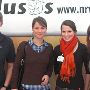 Jusos unter sich: Die Uedemer Jusos mit der Bundesvorsitzenden Franziska Dröhsel.