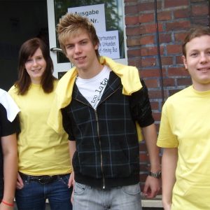Die Uedmer Jusos halfen mit beim Uedemer Volkslauf.